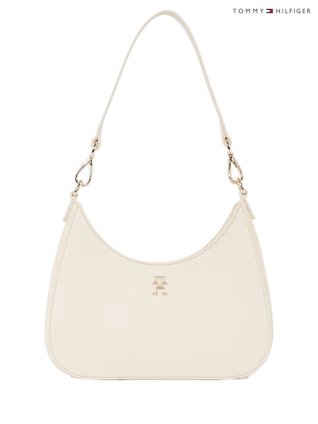 Tommy Hilfiger White Logotape Shoulder Bag (F57116) | £120