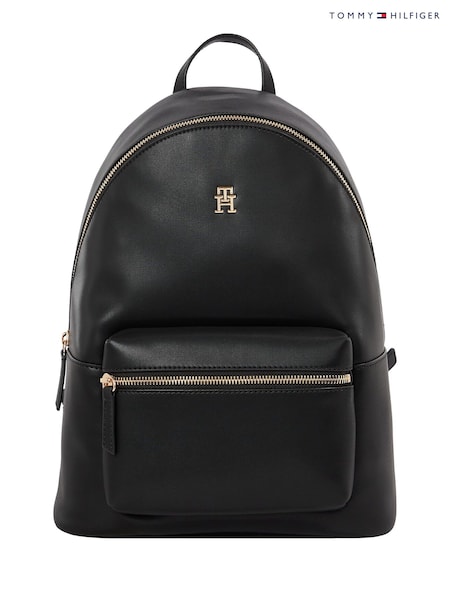 Tommy Hilfiger Black Logotape Backpack (F57118) | £140