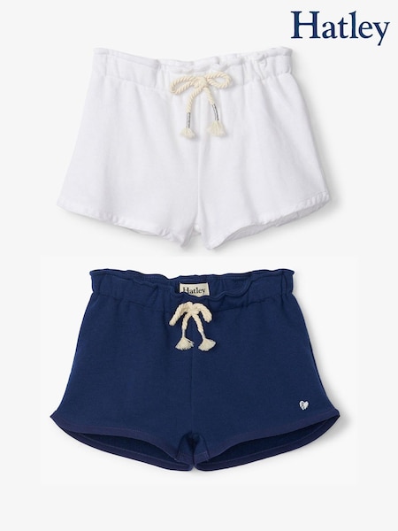 Hatley Blue French Terry Shorts 2 Pack (F57178) | £24