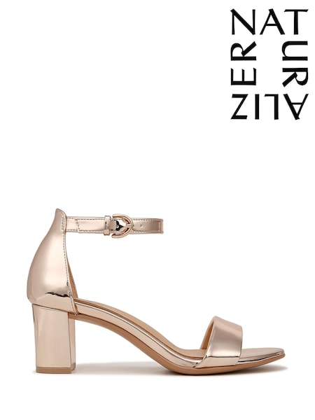 Naturalizer Silver Vera Wide Fit Ankle Strap Sandals (F57280) | £120