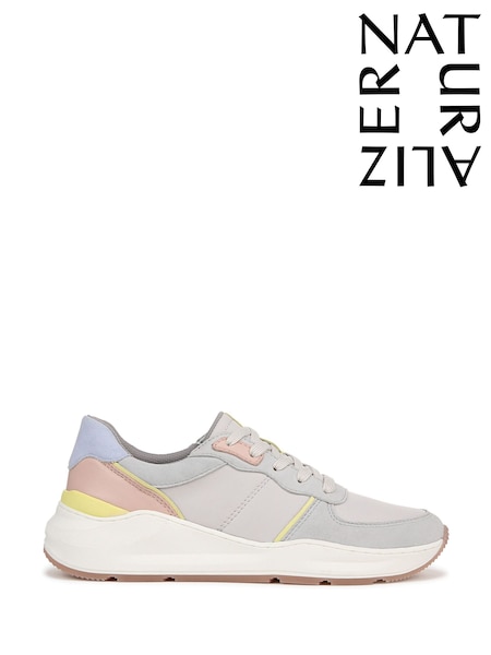 Naturalizer Grey Blossom Wide Fit Lace-Up Trainers (F57299) | £115