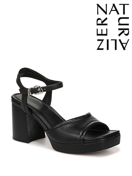 Naturalizer Regular Fit Paloma Heeled Ankle Strap Brown Sandals (F57333) | £145
