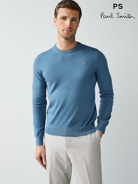 PS Paul Smith Crew Neck Logo Knitted Jumper (F57377) | £135