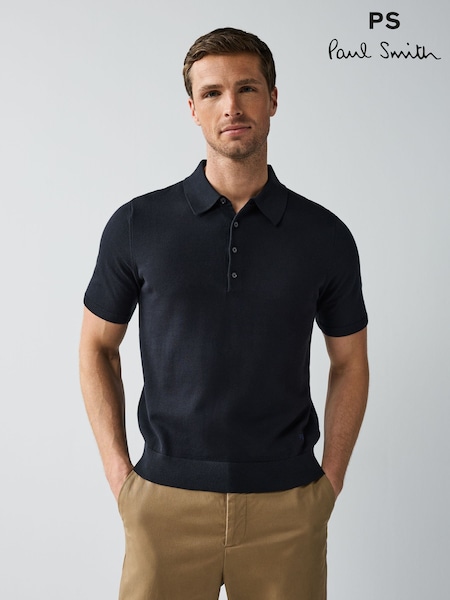 PS Paul Smith Regular Fit Knitted Polo Shirt (F57378) | £125