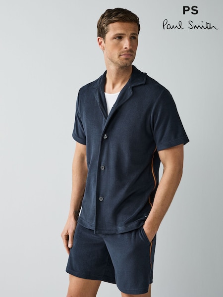 PS Paul Smith Blue Short Sleeve Stripe Shirt (F57480) | £135