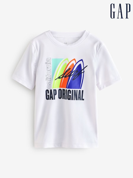 Gap White Swim Rash Guard (4-13yrs) (F57693) | £12