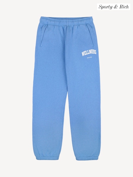 Sporty & Rich Blue Kids Wellness Sweatpants (F57700) | £100