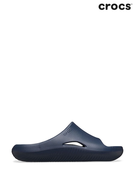Crocs Blue Mellow Slides (F57827) | £40