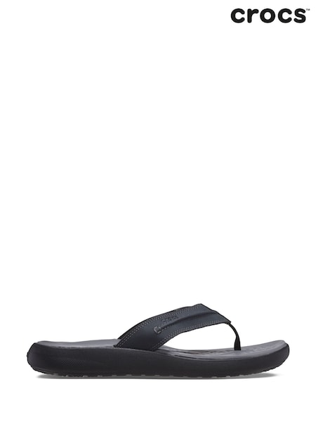 Crocs Black Yukon Vista II Flip Sandals (F57833) | £45