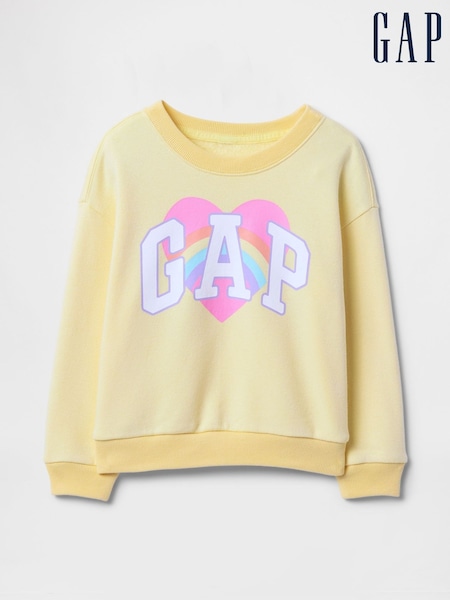 Gap Yellow Graphic Crew Neck Sweatshirt (6mths-5yrs) (F57843) | £15
