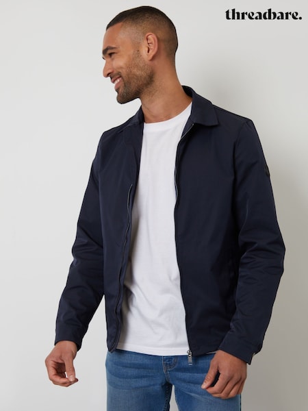 Threadbare Blue Collared Lightweight Zip-Through Jacket (F57964) | £45