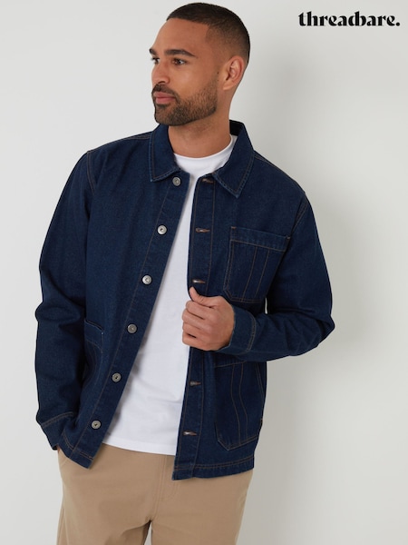 Threadbare Blue Denim Utility Jacket (F57978) | £40