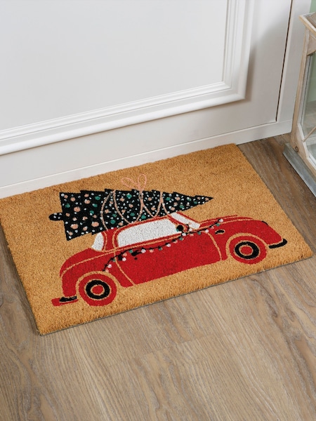 Decoris Car And Christmas Tree Doormat (F58034) | £16