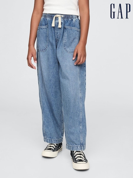 Gap Blue High Waisted Ultrasoft Easy Horseshoe Jeans (4-13yrs) (F58052) | £30