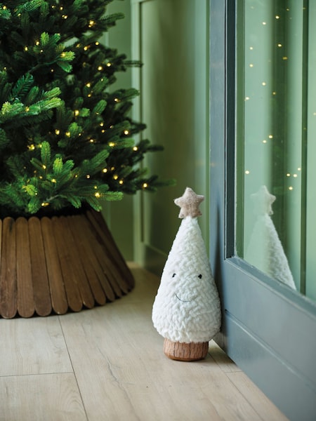Decoris White Plush Christmas Tree Character Doorstop (F58084) | £15