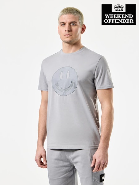 Weekend Offender Parachute Appliqué Smiley T-Shirt (F58356) | £40