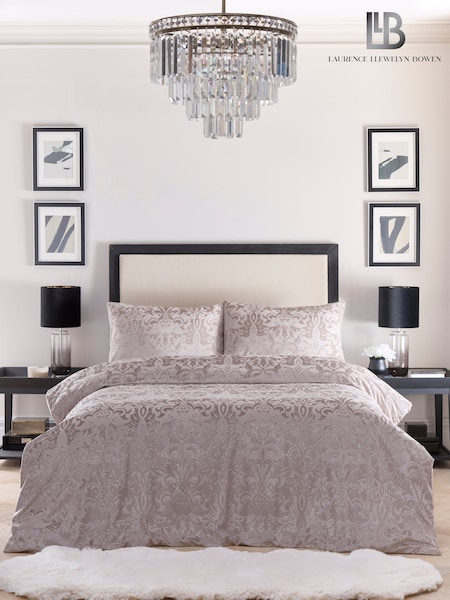 Laurence Llewelyn-Bowen Linen Firenza Jacquard Duvet Cover Set (F58386) | £55 - £70