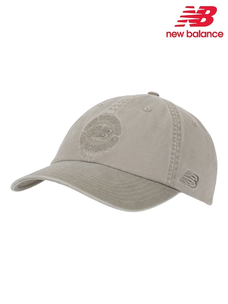 New Balance Natural 6 Panel Circle Graphic 100% Cotton Hat (F58543) | £22