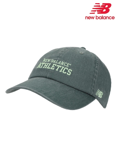 New Balance Green 6 Panel Athletics 100% Cotton Hat (F58544) | £22