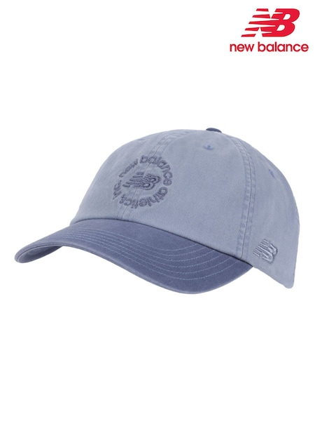 New Balance Blue 6 Panel Circle Graphic 100% Cotton Hat (F58545) | £22