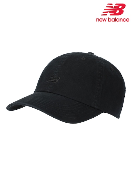 New Balance Black 6 Panel Classic 100% Cotton Hat V 2.0 (F58551) | £20