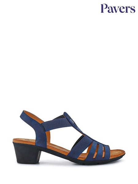 Pavers Blue Ladies Smart Sandals (F58607) | £35