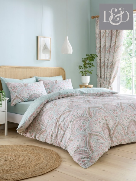 Dreams & Drapes Green Palais Reversible Duvet Cover Set (F58700) | £17 - £34