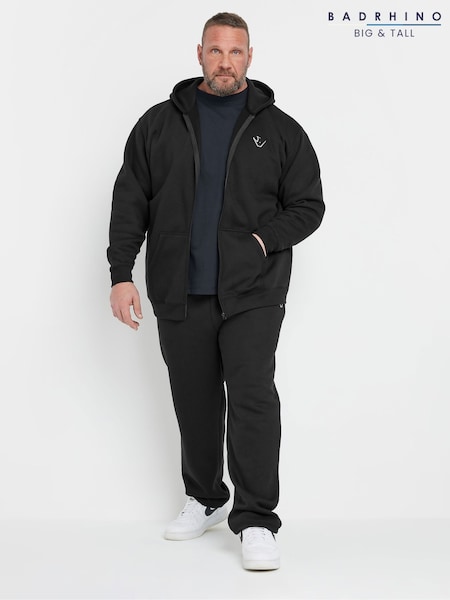 BadRhino Big & Tall Black IronRhino Logo Zip Through Hoodie (F58963) | £45