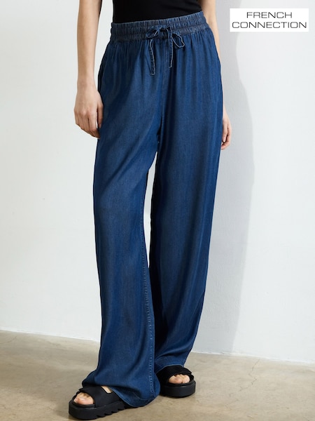 French Connection Blue Colorado Denim Fluid Trousers (F59028) | £69