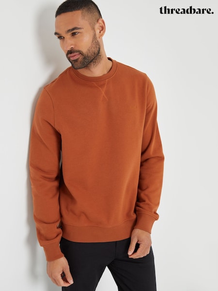 Threadbare Rust Crew Neck Sweatshirt (F59148) | £20