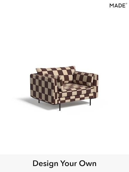 Blenets Check by Harlequin/Chocolate Brown Harlow By Made (F59288) | £975