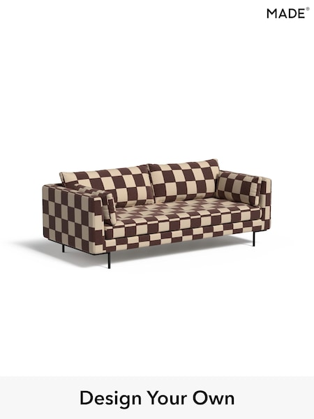 Blenets Check by Harlequin/Chocolate Brown Harlow By Made (F59288) | £1,399