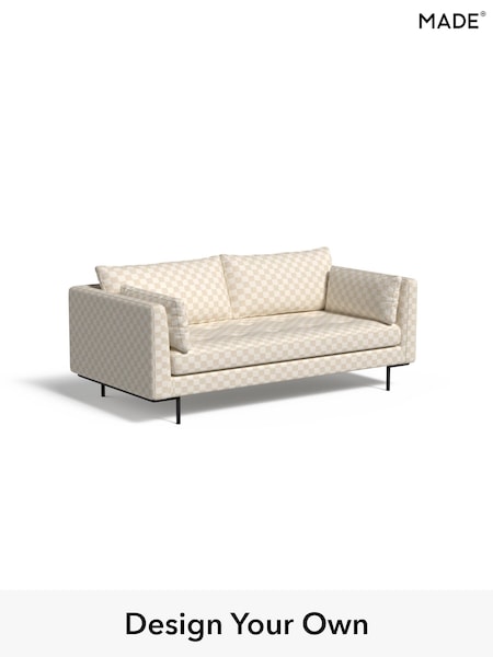 Blenets Check Mini by Harlequin/Oatmeal Natural Harlow By Made (F59289) | £1,299