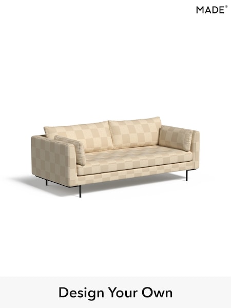 Blenets Check by Harlequin/Oatmeal Natural Harlow By Made (F59291) | £1,399