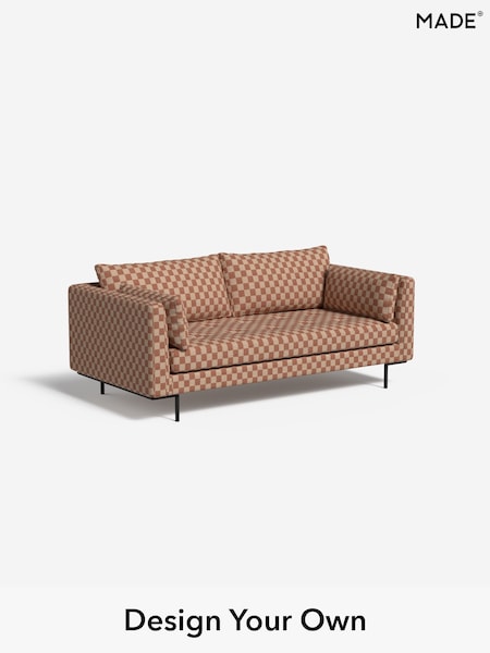 Blenets Check Mini by Harlequin/Terracotta Orange Harlow By Made (F59292) | £1,299