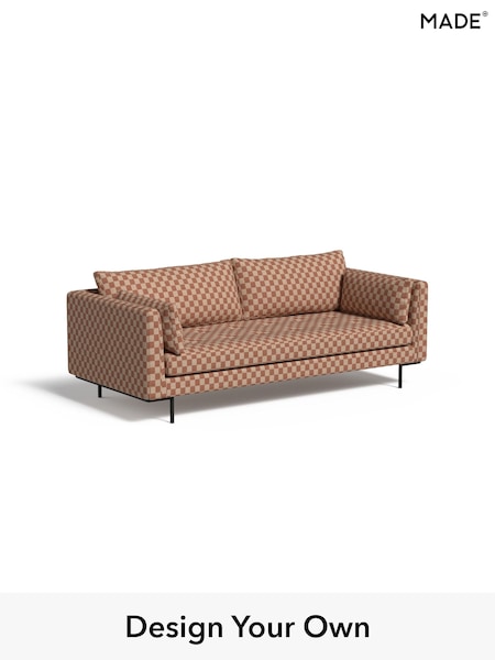 Blenets Check Mini by Harlequin/Terracotta Orange Harlow By Made (F59292) | £1,399