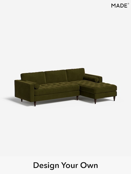 Matt Velvet Easy Clean/Deep Olive Green Scott By Made (F59316) | £1,775