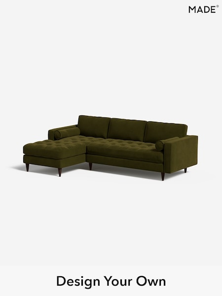 Matt Velvet Easy Clean/Deep Olive Green Scott By Made (F59316) | £1,775
