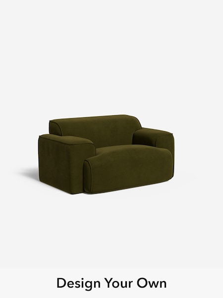 Matt Velvet Easy Clean/Deep Olive Green Avalon By Made (F59317) | £850