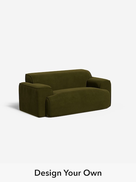 Matt Velvet Easy Clean/Deep Olive Green Avalon By Made (F59317) | £950