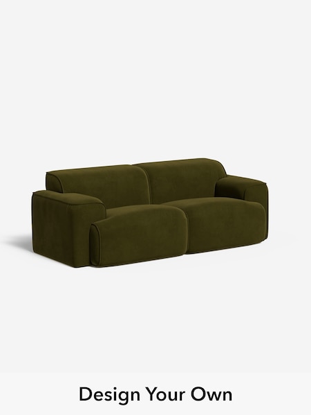 Matt Velvet Easy Clean/Deep Olive Green Avalon By Made (F59317) | £1,299