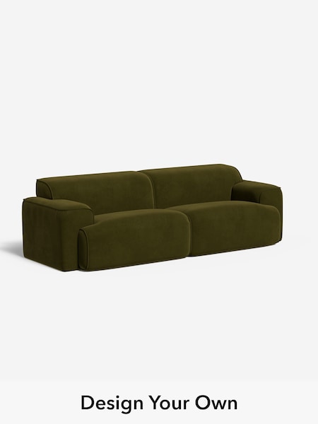 Matt Velvet Easy Clean/Deep Olive Green Avalon By Made (F59317) | £1,399