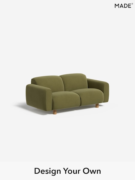 Matt Velvet Easy Clean/Fern Green Diego By Made (F59335) | £875