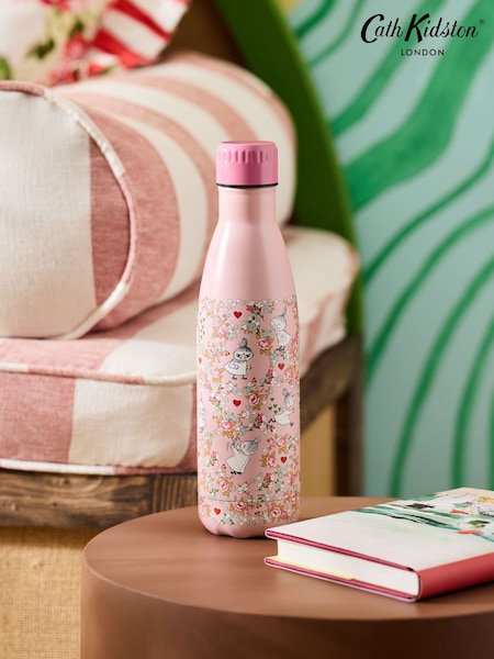 Cath Kidston Pink Moomin Stainless Steel Water Bottle (F59389) | £14