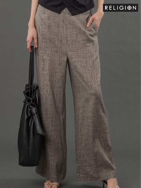 Religion Natural Element Trousers In Bright Floral Print (F59776) | £75