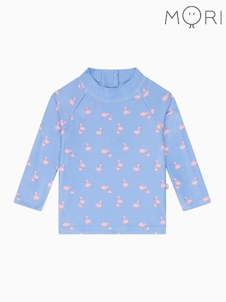 MORI Stripe UPF 50+ Seersucker Sun Safe Rash Vest (F59844) | £26
