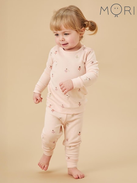 MORI Pink Ballerina Cotton & Bamboo Pyjama Set (F59850) | £33.50 - £35.50