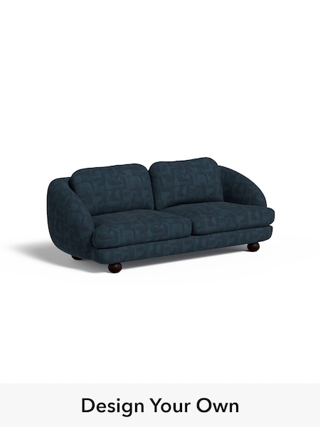 Caro Abstract Weave/Ink Blue Madris By Made (F60019) | £1,550
