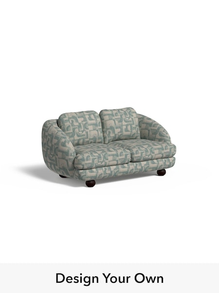 Caro Abstract Weave/Aqua Blue Madris By Made (F60021) | £1,450