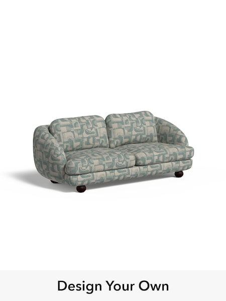 Caro Abstract Weave/Aqua Blue Madris By Made (F60021) | £1,550